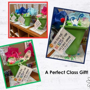 Buckets of Fun End of Year Gift Tag Printable | Last Day of School | Summer Party Favor Tag | Classmate Teacher Gift | Instant Download image 2