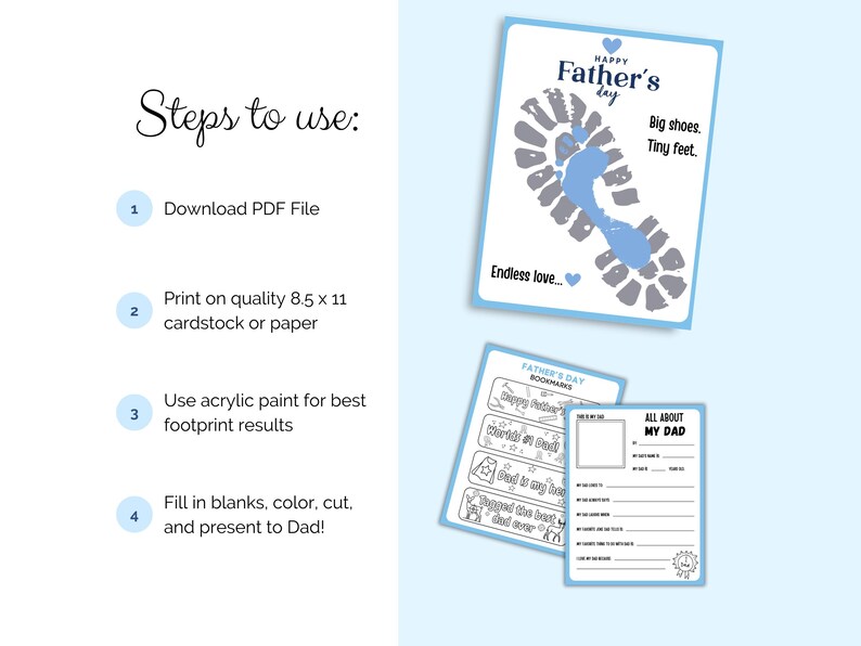 Father’s Day Printable Activity Sheet Bundle for Kids | Fun Worksheets ...