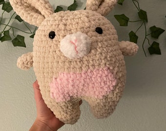 crocheted chunky bunny