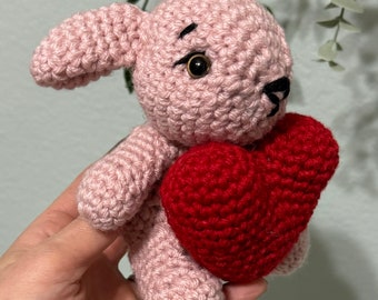 crochet valentine bunny