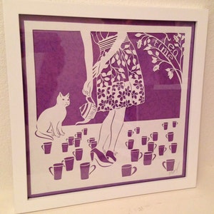 Original paper cut- tea time