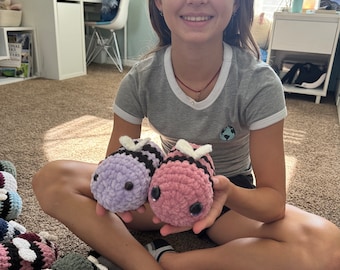 Handmade Crocheted Bumblebee Plush