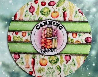 Canning Queen Vegetables Round Jar Grip Opener, Rubber Jar Opener, Jar Gripper for Kitchen & Canning