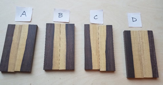 1-1//2/" x 3//8/" x 5/" Cherry Lumber Blank DIY Material for Knifemakers Book Match