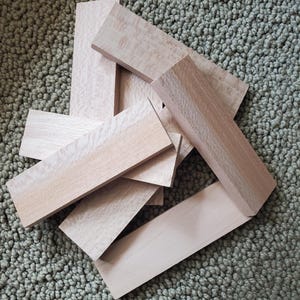 Quarter Sawn Sycamore Knife Scales.   1 1/2&quot; x 5&quot; x 3/8&quot; thick.  Sets of 2.