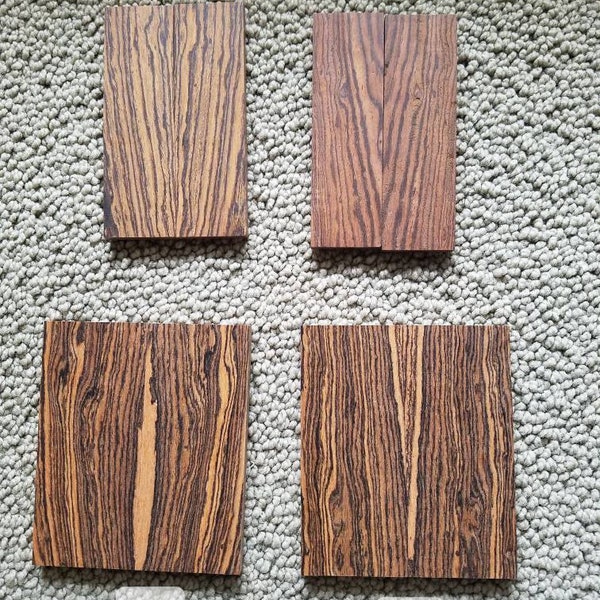 Bocote Messerwaagen 3/8" x 1 1 1/2" x 5" und 3/8 x 2 1/8 x 5 (Sets von 2)