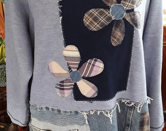 knitwear tunic autumn winter,boho tunic,custom tunic poncho Women/'s tunic oversize patchwork tunic for cold days upcycled tunic plus size