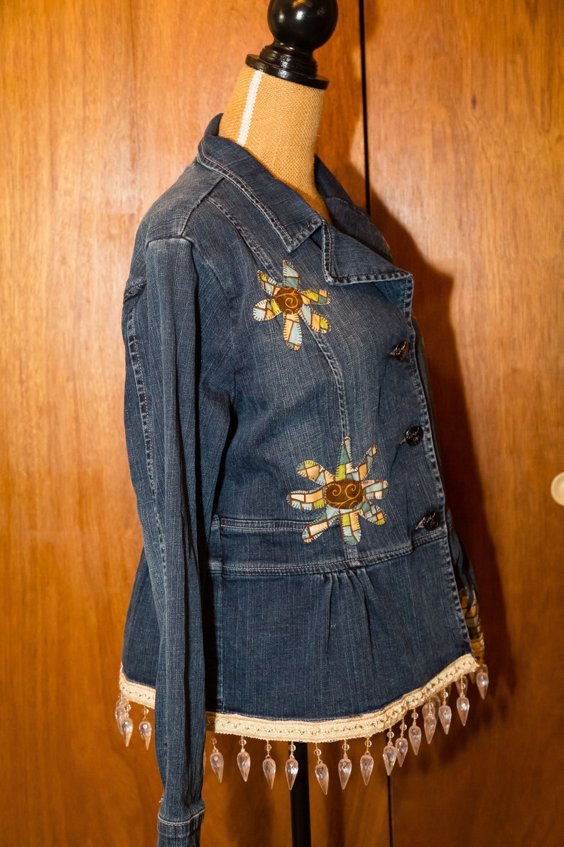 Denim Jacket Re-imagined Denimgypsy Look Vintage Denim - Etsy