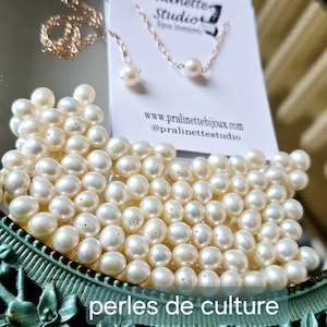 PERLES DE CULTURE Parure de mariage, Collier mariée dos nu, bracelet une perle, boucles d'oreilles , bijoux parure de mariée, bijoux mariage image 8