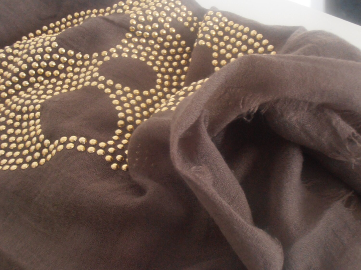 Skull Print Scarf Womens One Size Sheer Lightweight - View #8