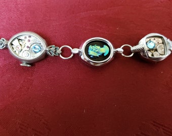 Steampunk style bracelet
