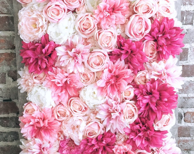 Flower Wall Frame / Floral Frame / Nursery Decor / Wedding Etsy