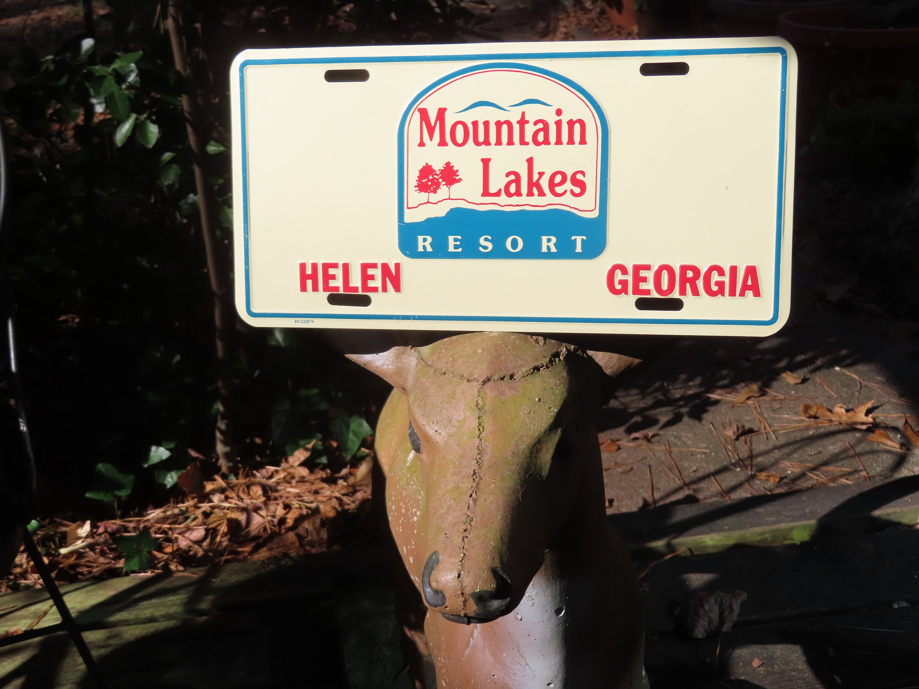 Lakes Resort Helen License Plate Mint Condition 1980s Etsy