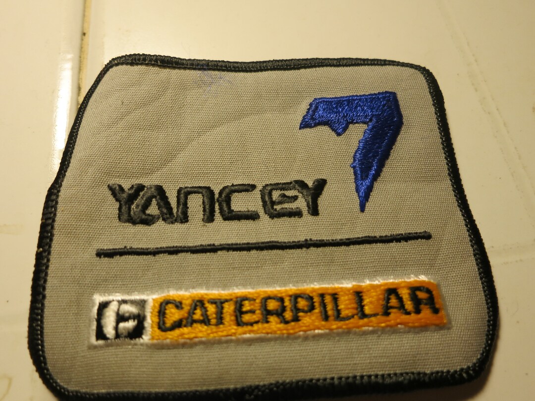 1980s Yancey Caterpillar CAT Tractor Diesel Embroidered Patch Etsy
