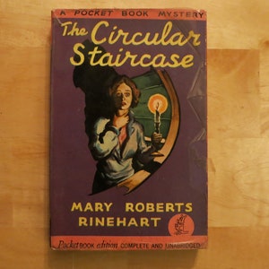 The Circular Staircase Mary Roberts 1941 Pocket Books 1st printing of the 1st Paperback issue of this book