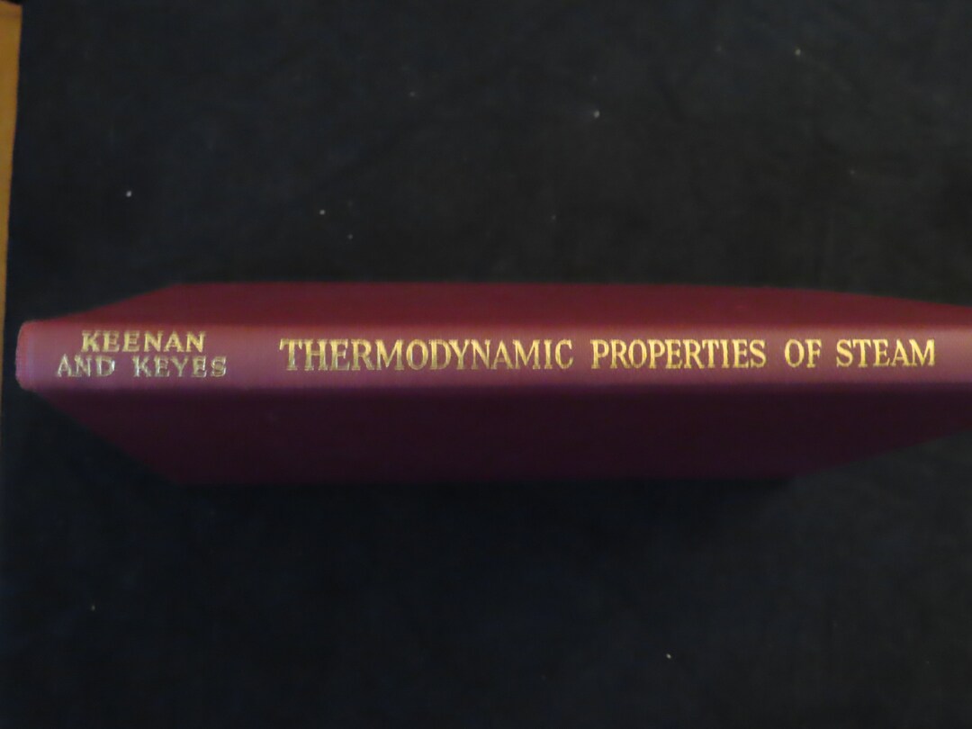 Vintage Thermodynamic Properties of Steam With Charts Keenan Keyes - Etsy