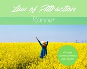 Law of Attraction Planner | Planning Prompts | Printable Daily Guide for Success