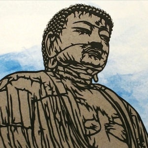 Great Buddha of Kamakura #2 Papercutting