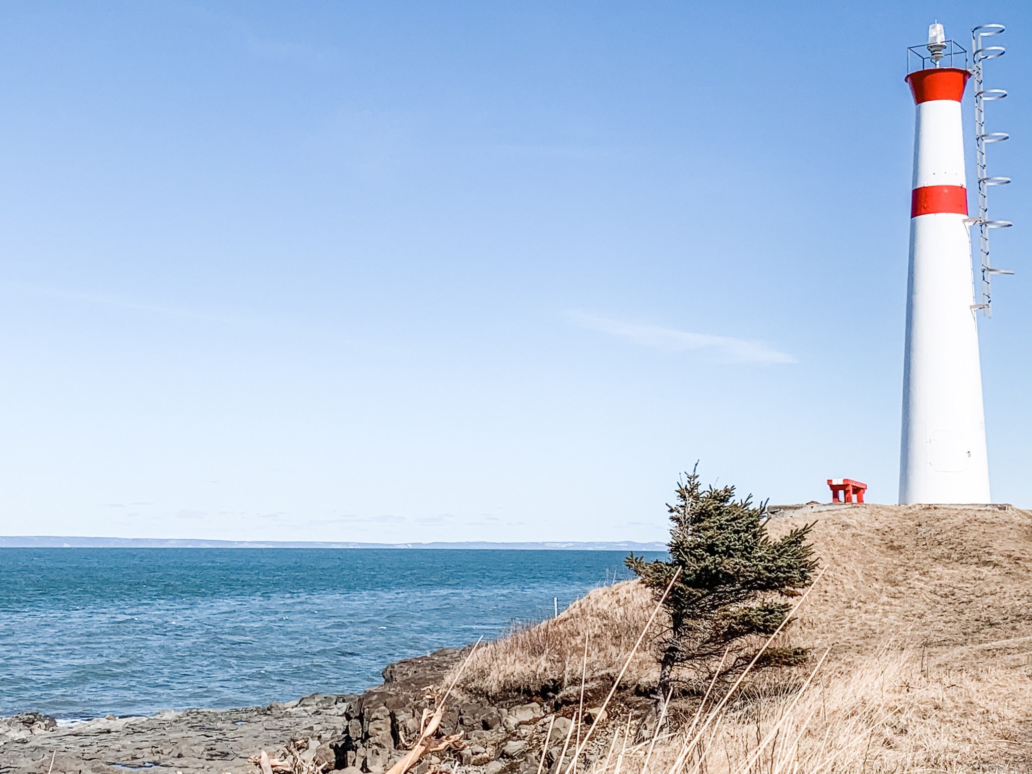 Lighthouse in Black Rock Nova Scotia // Nature Photography Etsy
