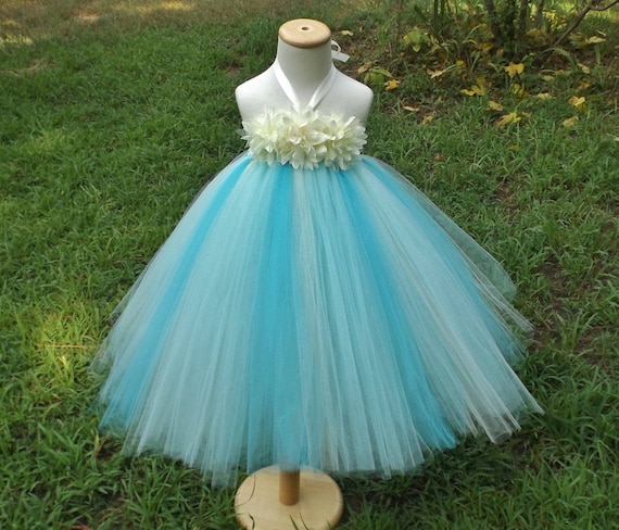 aqua blue beach dress