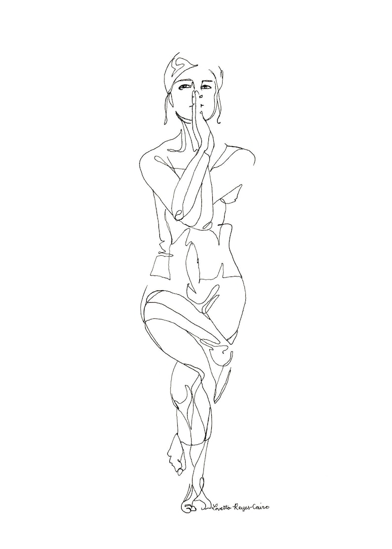 Eagle Pose Line Drawing Eagle Pose Line Drawing