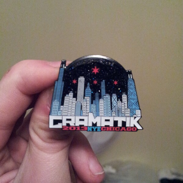Gramatik NYE 2013 Chicago Star Pin