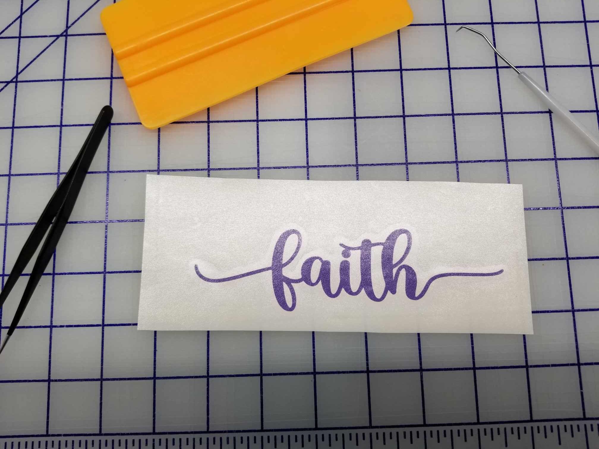 FAITH Vinyl Decal. Car Window Sticker - Etsy