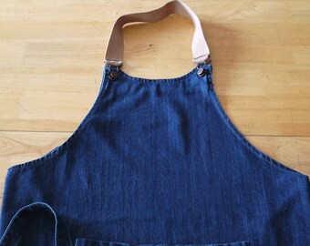 Blue Jean Apron | Etsy