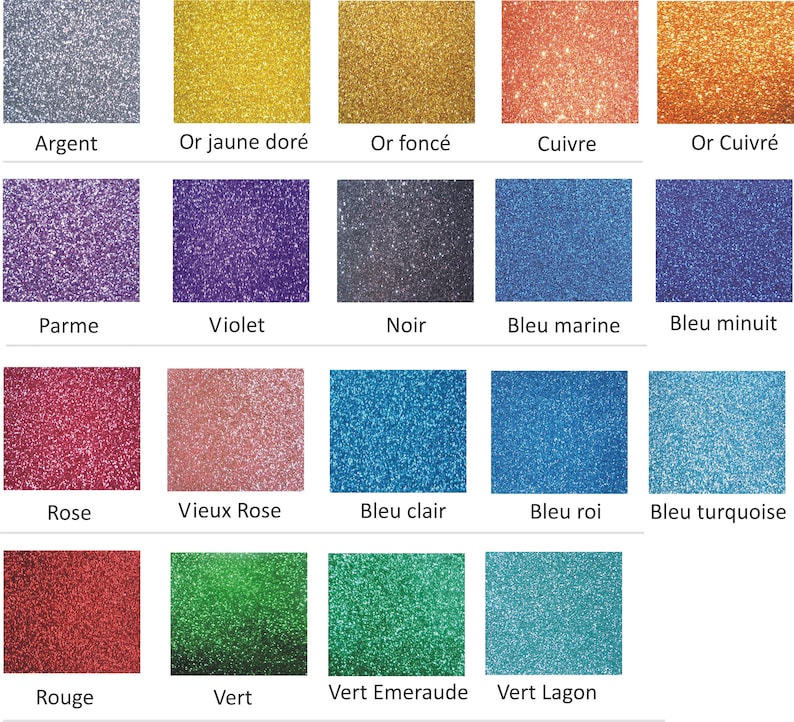 Iron on glittery flex sheet large size