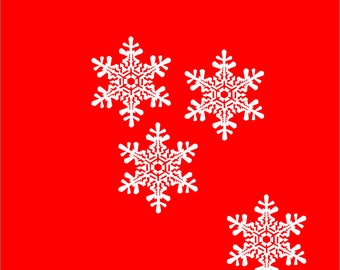 Iron on snowflake appliques