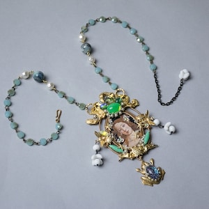 Gorgeous necklace &quot;The Birth of Venus&quot;, Baroque style, Rococo style, Victorian style