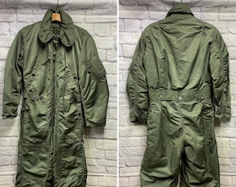 50s US ARMY CWU 1/P USAF AIRFORCE カバーオール 50's USAF CWU-1/P Sage Green Cold Weather Flyers Coveralls