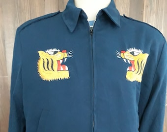 Repro Souvenir Vietnam era military utilitary blue jacket size medium.