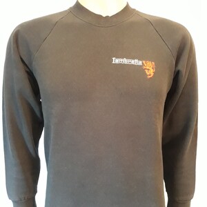 90&#39;s Lambretta unisex black embroidery sweatshirt color size small