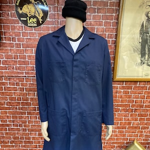 Red Kap factory warehouse lab blue coat workwear size 42RG made in U.S.A..
