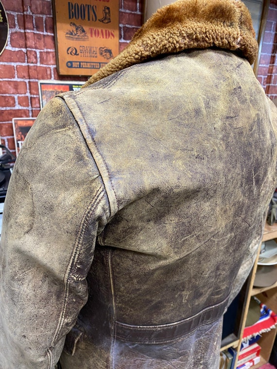 コート on&on Boucle Highneck Half Coat NEW4WHA23_BO 50's Half Belt Sport Jacket Brown Horsehide Leather Car Club