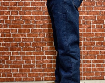 34x32 Levi's 501 Denim Cowboy Boot Cut 