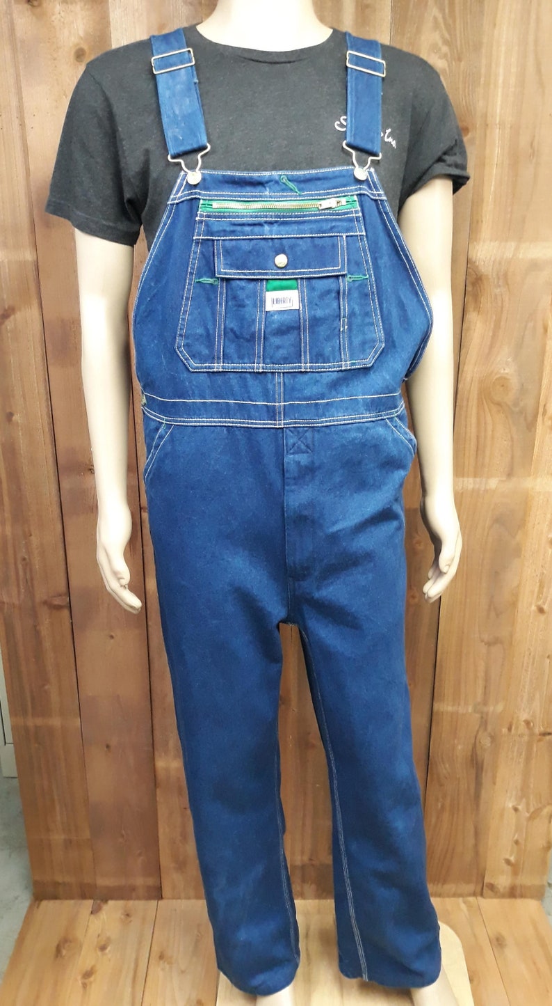 Liberty Denim Work Overalls Carpenter Worker Farmer Ranch Size Etsy