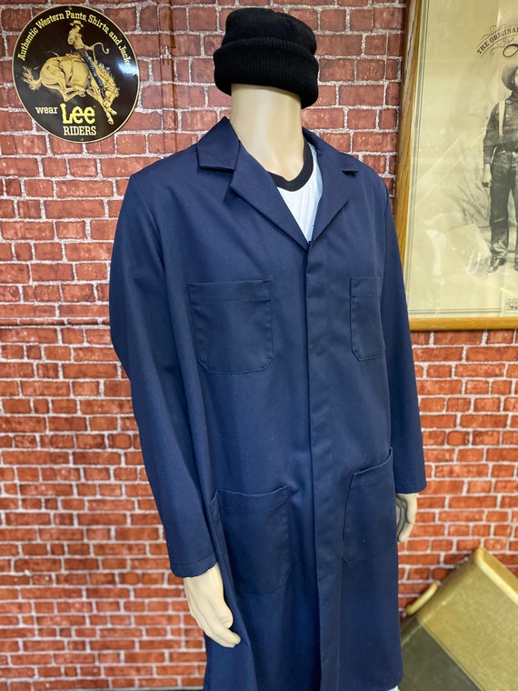 Red Kap factory warehouse lab blue coat workwear … - image 2