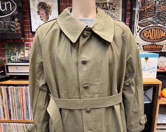 French Army WW2 1940s Men M35 MOTORCYCLE COAT Overcoat