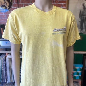 21st Annual Laughlin  River Run Harley Davidson Dealers Assoc. motorcycle yellow t-shirt size large Made in U.S.A..
