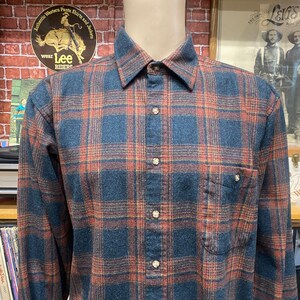 Men's S Long | Vintage 60's PENDLETON Light Brown Plaid 100