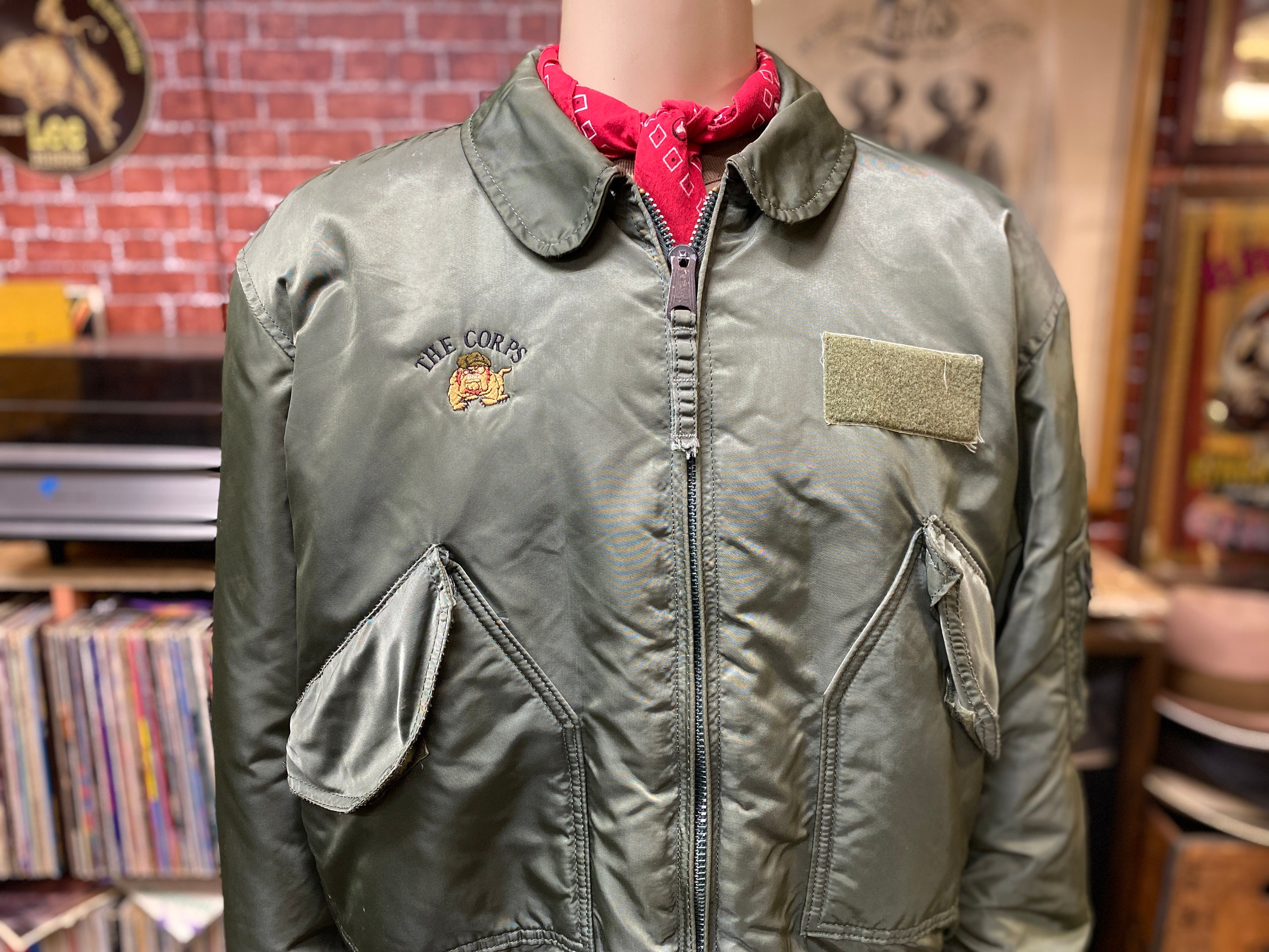 The Corps Flight jacket type CWU-45/P size XL made in Usa.