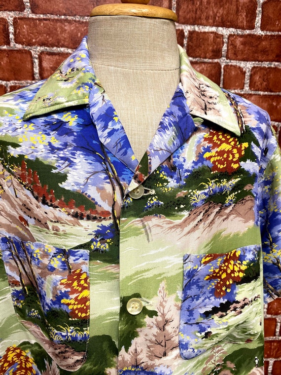 Vintage 60's Sports Wear kids hawaiian rayon shirt