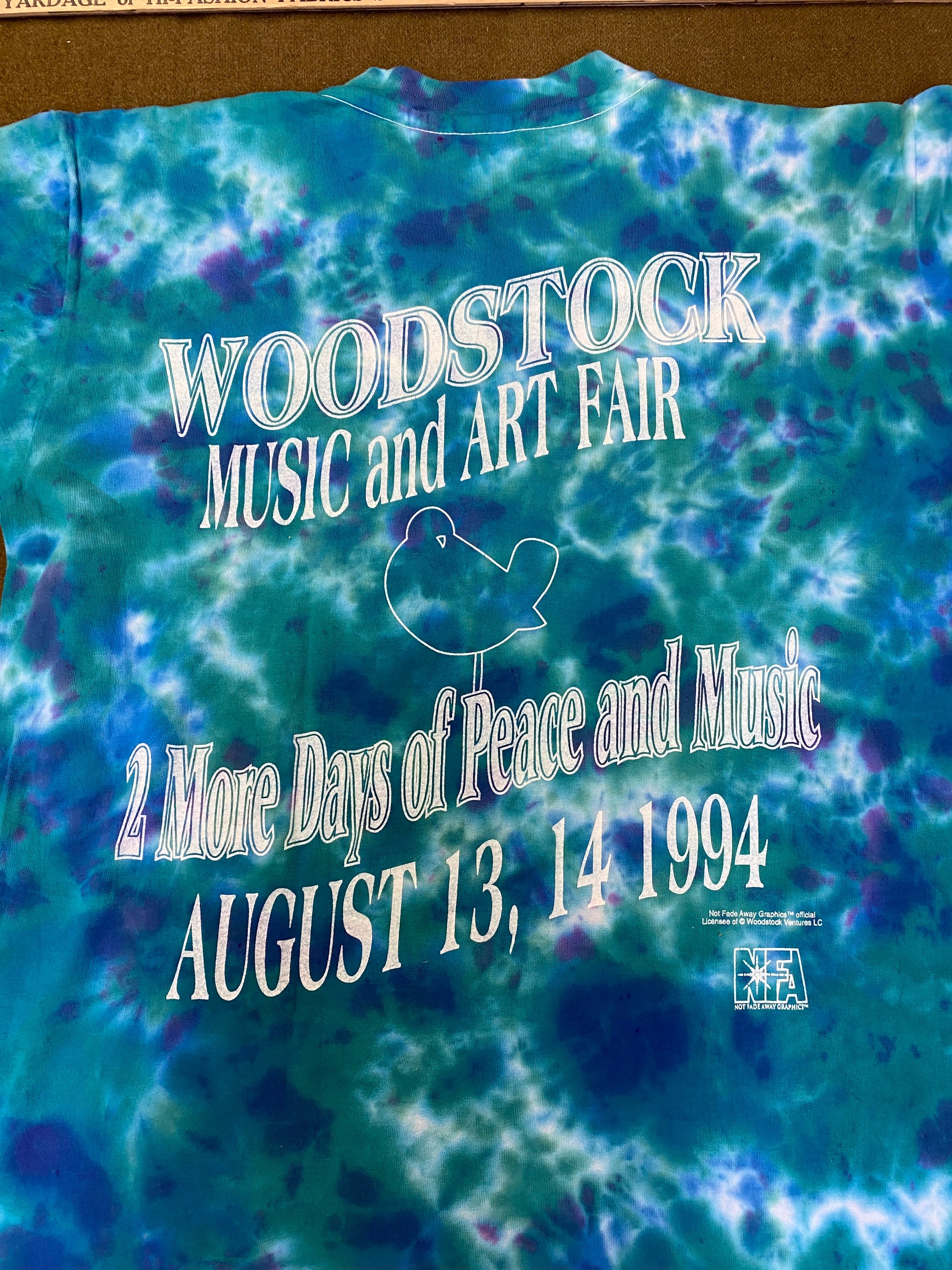 Tie Dye Peace - Not Fade Away Woodstock T-Shirt Tie Dye Peace - Not Fade Away Woodstock T-Shirt