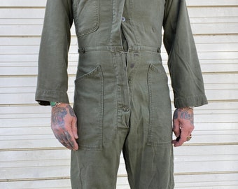 U.S. Army Olive Green Coveralls Type I Utility Mechanic
