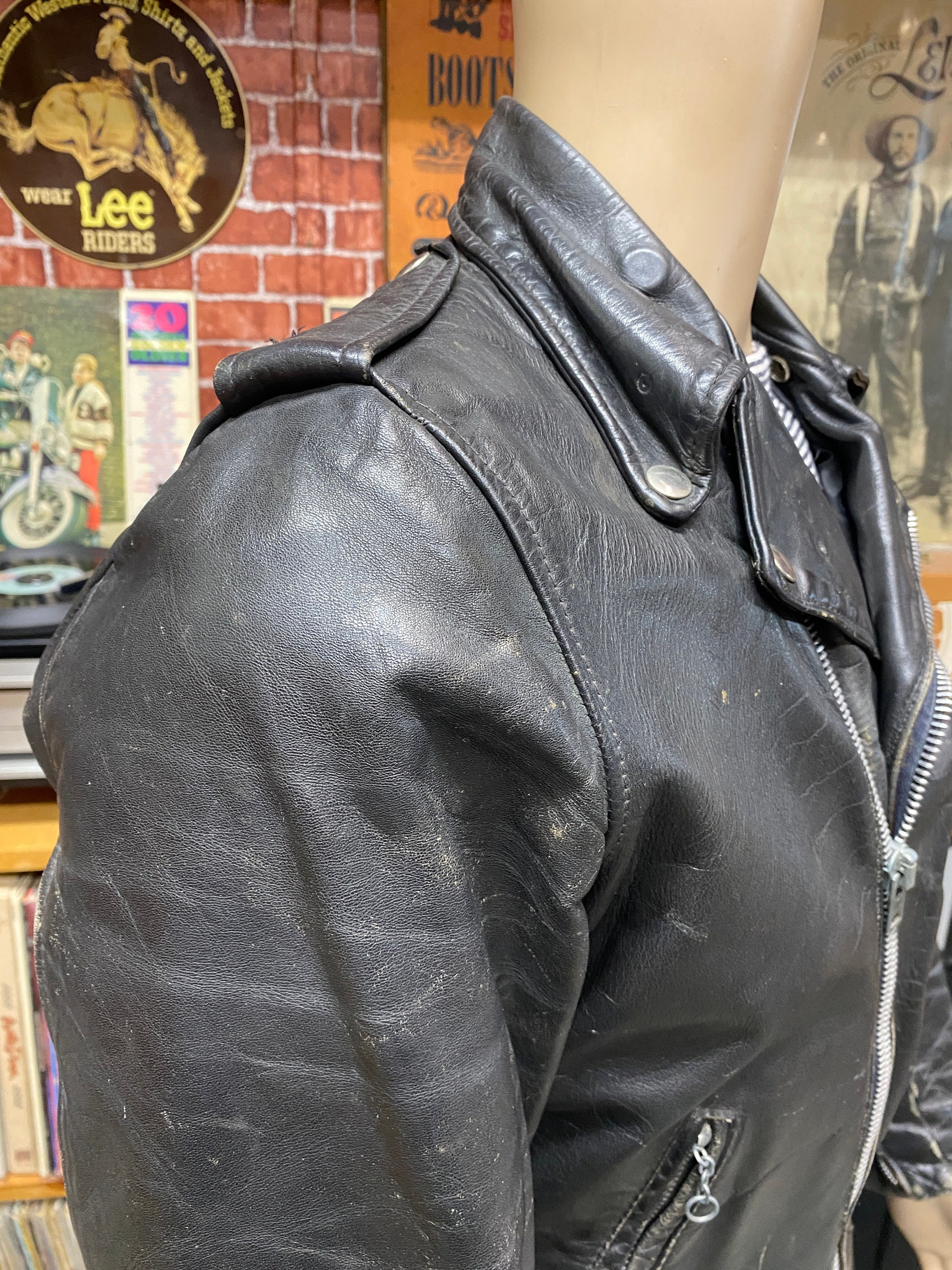 80's Harley-davidson AMF Motorcycle Rocker Biker Punk Black