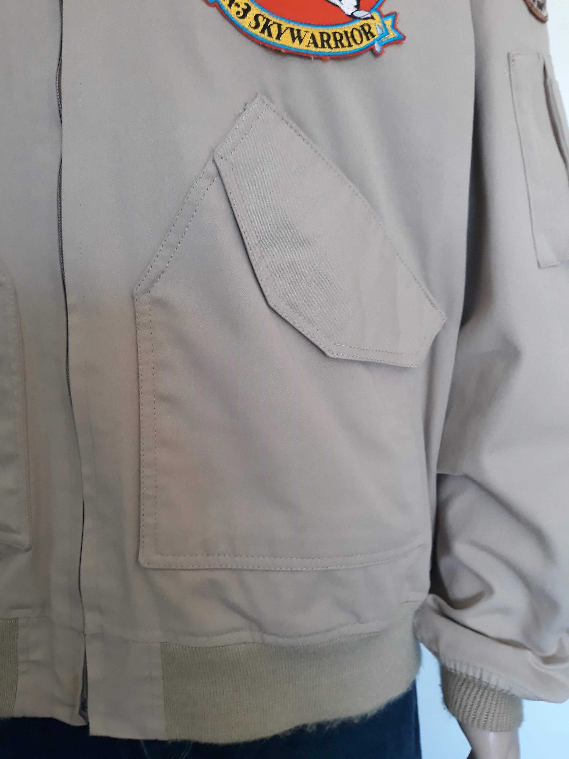 Gibson & Barnes Beige Flight Jacket FSL-36 Type Size Xlarge Made