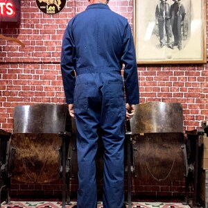 Blue Work Coveralls Outfit Long Sleeve Utility Garage Mechanic Farm ...
