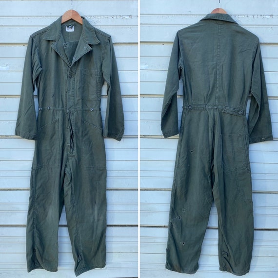 U.S. Army Olive Green Coveralls Type I Utility Mechanic